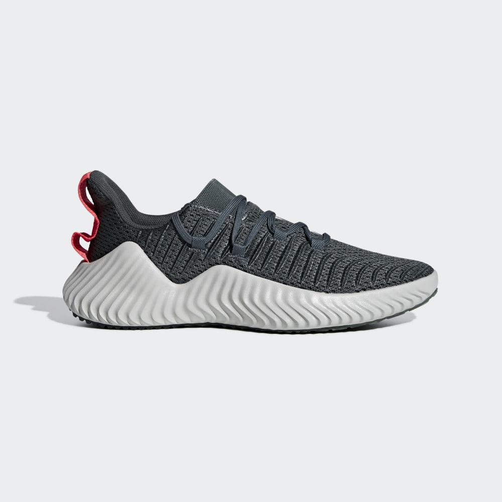 Adidas Men's Alphabounce Trainers Dark Green/Grey Silver/Red Ireland BB8086